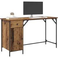 vidaXL Computertisch Altholz 131 x 48 x 75 cm Holzwerkstoff