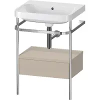 Duravit Möbelwaschtisch-Kombi Happy D.2 Plus 57,5x49cm, o HL, T m, m Kons, 1 Lad