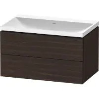 Duravit Möbel-Set L-Cube 80x48x48cm, o HL, Nussb geb., 2 Schub.