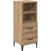 vidaXL Sideboard Artisan-Eiche 34 x 34,5 x 90 cm Holzwerkstoff