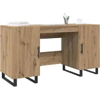 vidaXL Schreibtisch Artisan-Eiche Holzwerkstoff 140 x 50 x 75 cm
