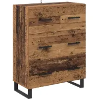 vidaXL Sideboard Altholz 69,5 x 34 x 90 cm Verbundholz und Eisen