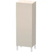 Duravit Halbhochschrank L-CUBE 500x363x1320mm Ans links taupe supermatt Anschlag links taupe supermatt