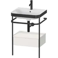 Duravit Möbelwaschtisch-Kombi Happy D.2 Plus 57,5x49cm, 1 HL, No w m, m Konso, 1 Lad