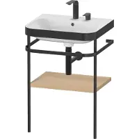 Duravit HP4735E7171 Metallk. mit Happy D.2 Plus bodenst.