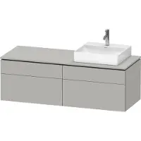 Duravit LC4870R07070000 Konsolen-WTU wandh L-Cube 550x1400x48