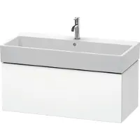 Duravit L-Cube Waschtischunterbau wandhängend, 1 Auszug, 984x394x459mm, LC617808484, Farbe: Weiß Supermatt Dekor