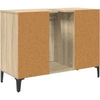 vidaXL Waschbeckenunterschrank mit Regal Sonoma-Eiche 80 x 33 x 60 cm