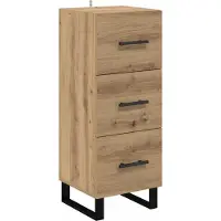 vidaXL Sideboard Artisan-Eiche 34,5 x 34 x 90 cm Holzwerkstoff
