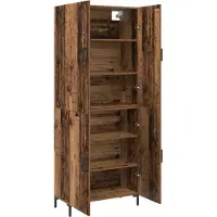 vidaXL Highboard Altholz 69,5 x 34 x 180 cm Holzwerkstoff