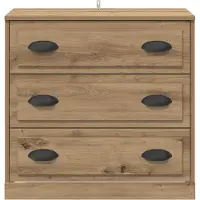 vidaXL Sideboard Artisan-Eiche 70 x 35,5 x 67,5 cm Holzwerkstoff