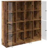 vidaXL Highboard 2 stk. Altholz 68 x 37 x 142 cm Holzwerkstoff