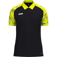 Jako Herren Polo Sonic 6326-819 S - Schwarz/Neongelb - S