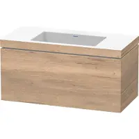 Duravit Waschtischunterschrank c-bonded L-Cube 100x48cm, o HL, Ei marm., 1 Ausz., wandhängend