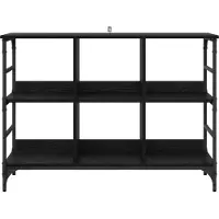 vidaXL Sideboard Schwarz Eichen-Optik 102 x 32 x 73,5 cm