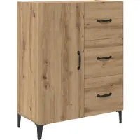 vidaXL Sideboard Artisan-Eiche 69,5 x 34 x 90 cm Holzwerkstoff
