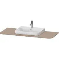 Duravit Waschtisch-Konsole Happy D.2 Plus 130x55cm, m 1 Ausschn, Beck. mit, leinen