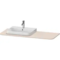 Duravit Waschtisch-Konsole Happy D.2 Plus 130x55cm, m 1 AS, Beck. li, Tau matt