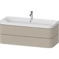 Duravit Möbelwaschtisch Happy D.2 Plus 117,5x49cm, 2 Schubk., 1 HL, Tau s-matt