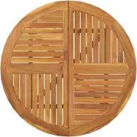 vidaXL Gartentisch Ø 85 cm Massivholz Akazie