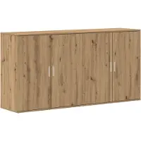 vidaXL Sideboard 2 stk. Artisan-Eiche 79 x 38 x 80 cm Holzwerkstoff