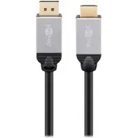 Wentronic 71460, 1 m, DisplayPort, HDMI, Männlich, Männlich, 3840 x 2160 Pixel