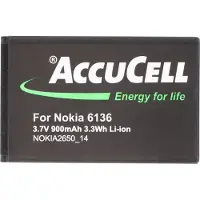 AccuCell Akku passend für Nokia 2652, BL-4C