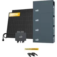 TSUN DCU2000Lite Solarspeicher für Balkonkraftwerke, mit 2 x 450W Bifaziale Solarmodule & 800W Mikro‐Wechselrichter. by Powerness - 8kWh / Selbstabholung