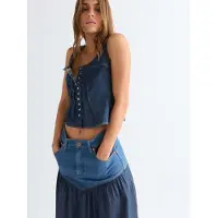 Wrangler Pleated Corset Ärmelloses Oberteil