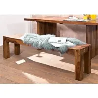 MASSIVMOEBEL24.DE Bank Sheesham 178x35x45 noble unique lackiert SYDNEY #130