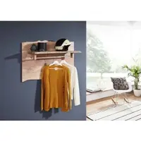 MASSIVMOEBEL24.DE Garderobe Akazie 100x32x60 natur lackiert PURE ACACIA #715