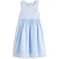 Tommy Hilfiger Sommerkleid KG0KG09148 Hellblau Regular Fit