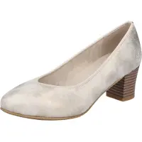 Rieker Damen Pumps mit runder Zehenform und Blockabsatz 44650, Größe:39 EU, Farbe:Gold