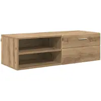 vidaXL “2026 Modern“ Braun Holzschrank Artisan-Eiche 100,5 x 39 x 30 cm Holzwerkstoff - Designermöbel 76067 - Wohnwände