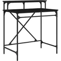 vidaXL Schreibtisch Schwarz Eichen-Optik Holzwerkstoff 80 x 50 x 90 cm