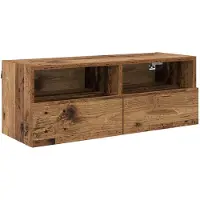vidaXL TV-Wandschrank Altholz 80 x 30 x 30 cm Holzwerkstoff