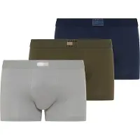 Tommy Hilfiger 3-pack Trunk Silver/blue/green Größe: S | Unterhosen Outlet | Herren | Grau