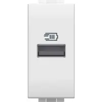 Legrand BTicino N4191A LivingLight USB-Lade- steckdose 1M m.1xUSB-A Weiß