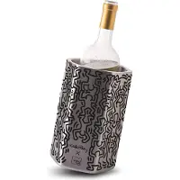 VacuVin Flaschenkühler Keith Haring Schwarz/Silber