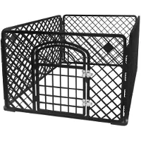 Iso Trade Spielplatz für Haustiere - Schwarz - 90 x 90 x 60 cm