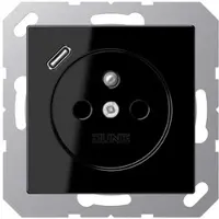 JUNG A1520F-18CSW Steckdose Frz/Belg mit USB Typ C