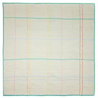 Hubsch Sen Tagesdecke sandfarben Länge 260 cm - HÜBSCH , Sen, Beige, Stoff / Textil