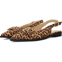 POSH by Poelman Slipper Damen Cecile Brown With Animal Print-Schuhgröße 40