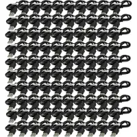 VHBW 100x Universal Kabel USB-A auf Micro-USB - Datenkabel, 30 cm Schwarz