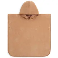 Yumeko Badeponcho Baumwolle 60x60 Rot - Eco, Bio & Fairtrade