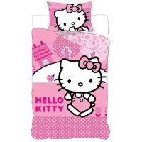 Hello Kitty Javoli Hello Kitty pink world Bettbezug 140 X 200 cm - 70x90 cm - Baumwolle