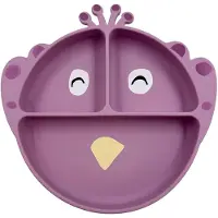 Trixie Silikon Kinderteller mit Saugnapf Pfau