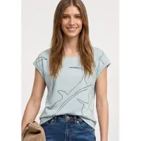Street One Rundhalsshirt mit Rundhalsausschnitt