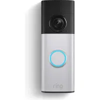 Ring Battery Video Doorbell Plus - Retinal 2K - Nickel Silver