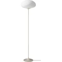 Gubi Stemlite Stehleuchte, kieselgrau, Höhe 150 cm, dim - , Stemlite, dimmbar, Grau, für Wohnzimmer, Metall, Design